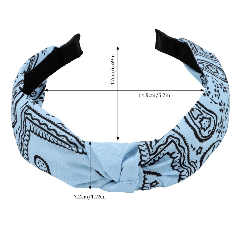 Bumlofa Bunte Haarreifen Damen - Breite Haarreif Paisley Muster, Perfekt