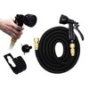 MEH25B-BK Telescopic Hose, 3 Times Stretch, Approximately 6.9 ft (2.5