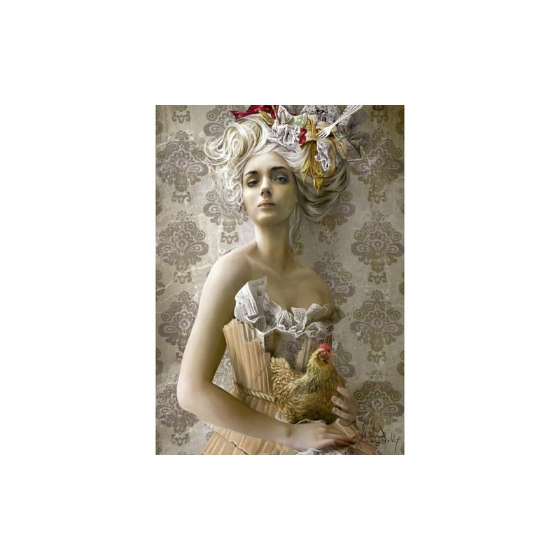 Schmidt Lady with Hen Jigsaw Puzzle (1000 Pieces)