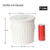 Jinfa 2 Sets Retro Design Bin with Lid | Grey