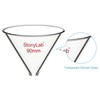 stonylab Glass Funnel, Thickened Borosilicate Glass Stemless Funnel with 90