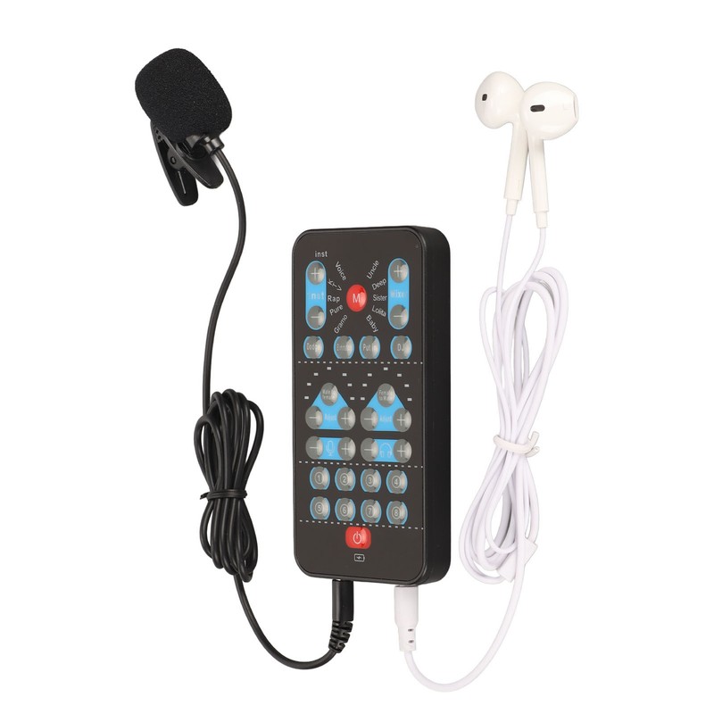 Handheld Voice Changer ABS Portable Multifunctional Sound Disguiser with 8
