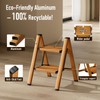 Mayi Plus 2 Step Ladder,Aluminum Folding Step Stool for Adults,Step