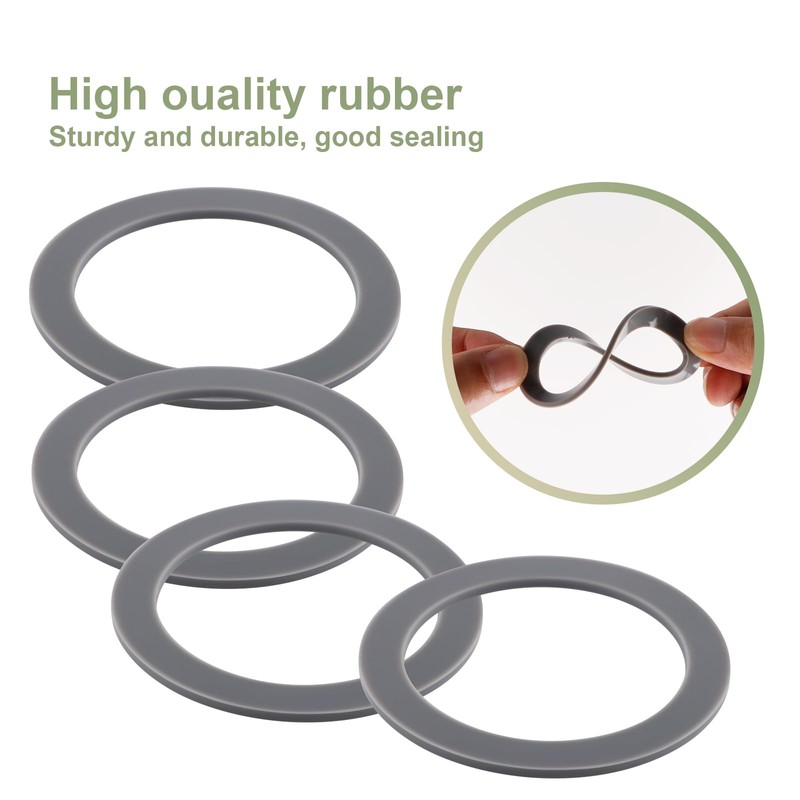 Equust 6-Pack Rubber Gaskets Sealing O-Ring Compatible with Oster Blender
