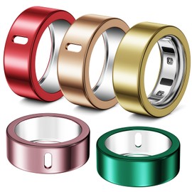 Hexasider 5 Pack Ring Cover Compatible with Oura Ring Gen 4/Oura Ring Gen 3 Horizon/Heritage, Durable TPU Case for Oura Ring Protector Accessories for Oura Size 6