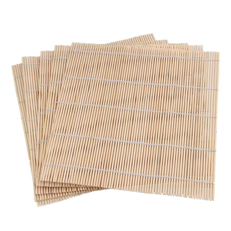 RDEXP 24cm/9.45in Sushi Natural Bamboo Rolling Mat Rice Spreader Paddle