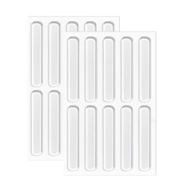 20 PCS Cupboard Door Stoppers, Door Slam Stopper, Door Silencer for Slamming, Door Bumper Pads, Furniture Bumper Strips, For Kitchen Drawer Cabinet Cupboard Picture Frame(Transparent)