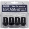 ENKEI EKN1BK-4P Duralumin Wheel Nut, 19HEX M12 x 1.5, Black,