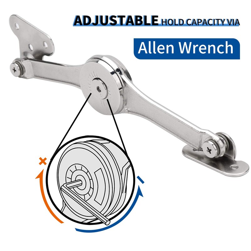 Heavy Duty Lid Support Hinges Soft Close Folding Lid Stay