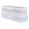 FOMIYES 4pcs Nail Kit Plastic to Go Containers Clear Container