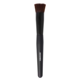 DESSINES Makeup Brush, Vegan Professional Brush with Natural Wood Handle (TU-775, Black)