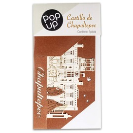 | PopUp Desplegable Decorativo de Cartulina Recortada a Laser | Tema Escena Castillo de Chapultepec | Decoración Souvenir Recuerdo de México