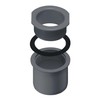 INEFA Screw Socket Gutter to Downpipe, Box Shape, anthracite