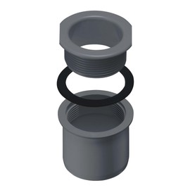 INEFA Screw Socket Gutter to Downpipe, Box Shape, anthracite