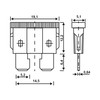 ALCA Flat Fuses 20 Amp Pack of 100 Economy Box