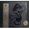 Paper-Luigi BLACK vinyl decal weatherproof dishwasher-saf