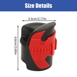 Limpiador de Sellos de Horquilla de Motocicleta 2,6 x 2,2 Pulgadas Limpiador Protector de Sellos de Horquilla de Plástico Amortiguador de Reparación de Nivel de Aceite(Rojo)
