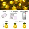 40 LED Pineapple Fairy String Lights Waterproof Battery Operated 8