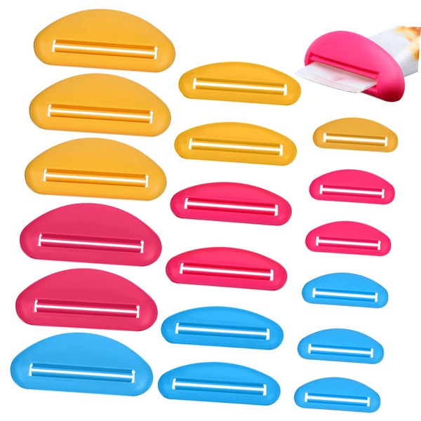 FOMIYES 18pcs Extruder Salon Dye Cream Squeezer Toothpaste Tube Squeezer