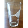 HullSpeed Designs Pheasant Engraved Pint & Beer Glasses (Set of