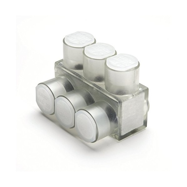 Burndy BIBS250-3 Unitap Multi Port Single Sided, 3 Ports, 10-250