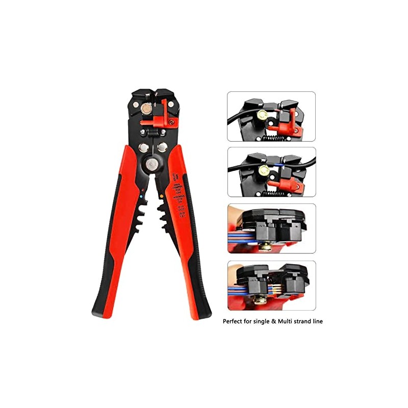 Pelacables de 8 pulgadas Alicates pelacables automáticos Herramienta de sujeción