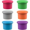 Silicone Wine Bottle Stopper, 6 Counts Reusable Silicone Wine Stopper,