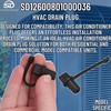 Supplying Demand 12600801000036 HVAC Air Conditioner Drain Plug - Replaces
