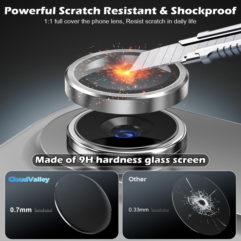 CloudValley for iPhone 17 Air Camera Lens Protector, [1 Second