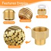 1/2" Female to 3/8" Male BSP Thread Brass Hex Reducing