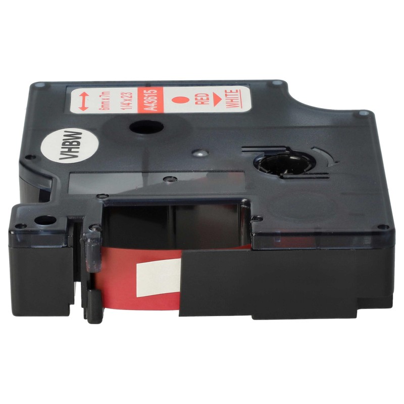 vhbw Schriftband-Kassette Ersatz für Dymo D1, 43615 für Etiketten-Drucker 7m