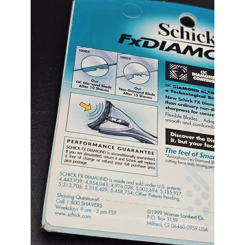 Schick NOS Schick FX Diamond blades Vintage Cartridges 5 Refills