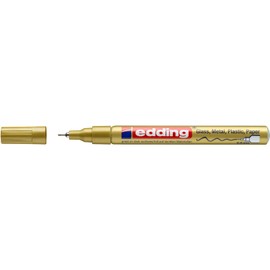 Edding Set of 3 Marker Pens Glossy 780 Fine Point Gold 0.8mm