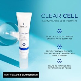 IMAGE Skincare, CLEAR CELL Clarifying Acne Spot Treatment, with Salicylic Acid, Targets Existing Acne Blemishes while Preventing New Blemishes from Fo