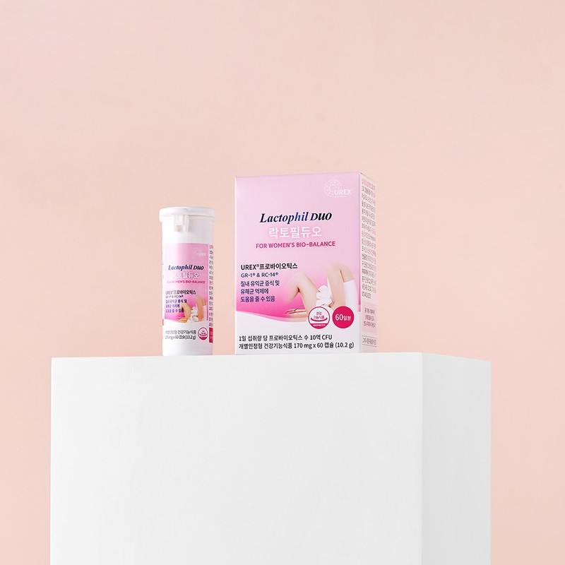 Lactophil Duo Lactobacillus 60 capsules, 1 unit / 락토필듀오 질유산균
