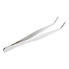 Aoje-Link 304 Stainless Steel Tweezers with Curved Serrated Tip Sewing