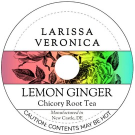 Lemon Ginger Chicory Root Tea (Single Serve K-Cup Pods) (12 pods, ZIN: 576052) - 3 Pack