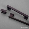 Alzassbg 10 Pack Matte Black Cabinet Pulls, 5 Inch(128mm) Hole