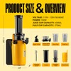Ventray Ginnie Mini Cold Press Juicer, Small Slow Masticating Juicer