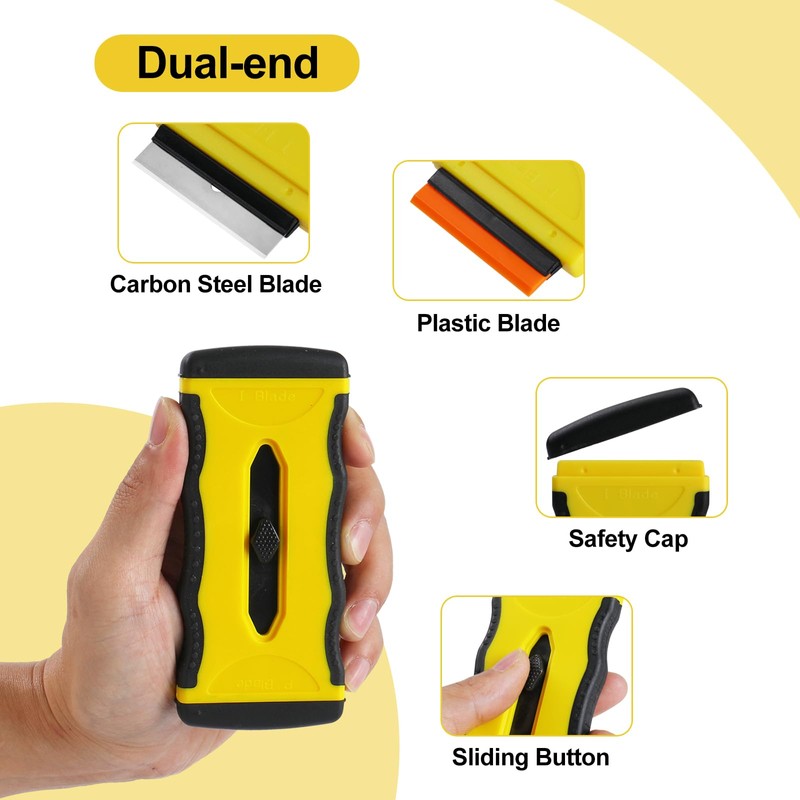 Kiemeu Oven Razor Blade Scraper Tool For Glass Stove Top
