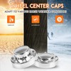 Dexepe Front & Rear Chrome Dually Wheel Center Hub Caps
