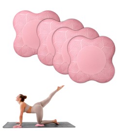 Cosstream Knee Pads for Yoga - 4 Pieces Non-Slip Knee Mat Comfortable Knee Cushion for Fitness and Stretching Exercises Knee Pads Mat Set Support Aid Exercises