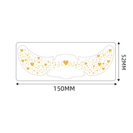 10 Pcs Glitter Freckle Tattoo Stickers, Golden Waterproof Glitter Stickers,Gold Face Stickers Makeup Patches, for Women and Kids, Temporary Face Tattoos, Perfect for Parties and Festivals