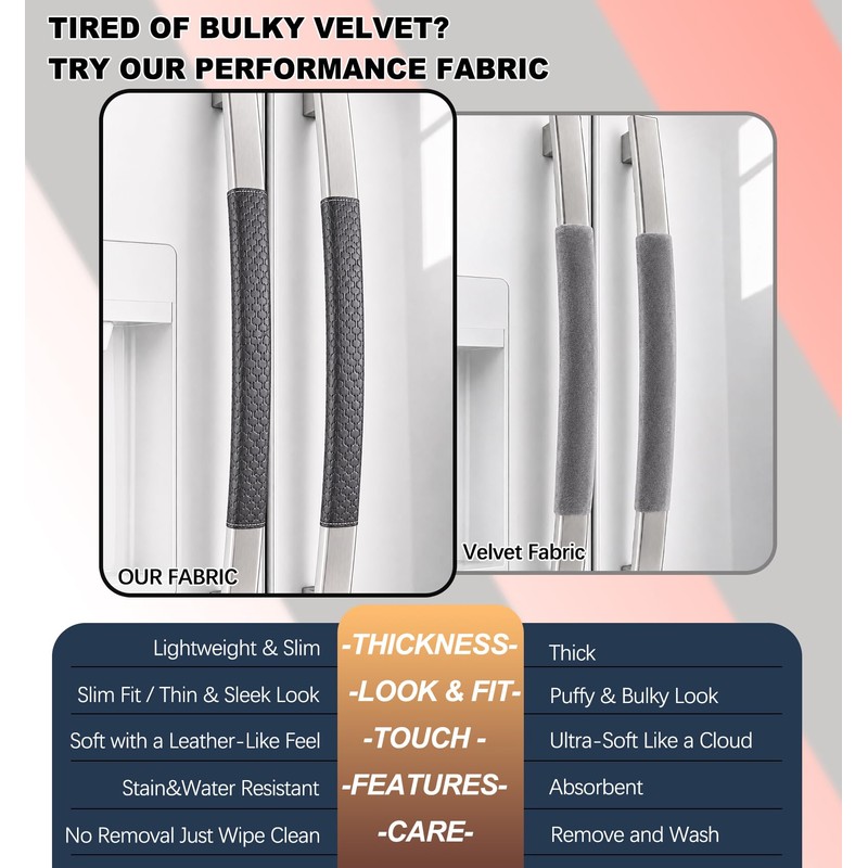 NEYARO Refrigerator Door Handle Covers, 5 PCS, Non-Slip Performance Appliance