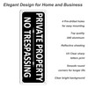 PHTTULE Private Property Sign No Trespassing 2 Pack, 10 x