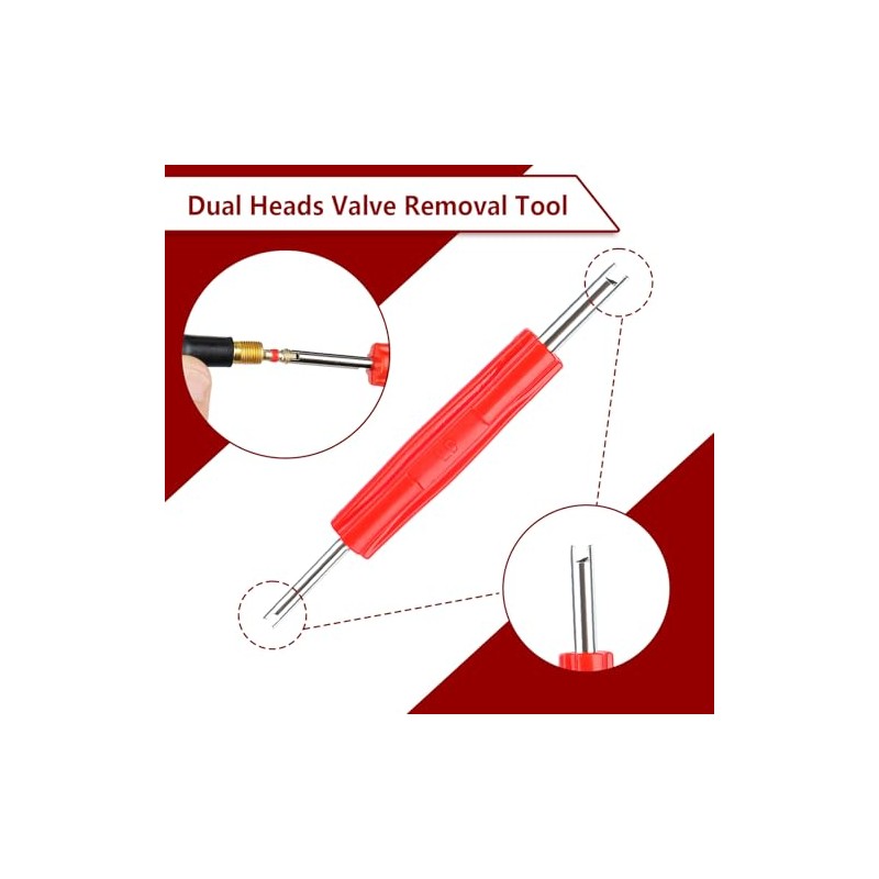 38-Piece Tire Valve Stem Core Tool Kit - Quick Change