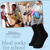 CityComfort Children's Breathable Socks Pack of 12, black