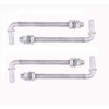 Dailydanny J-Bolt Post Hinge with 5/8" Hinge Pin Galvanized Post