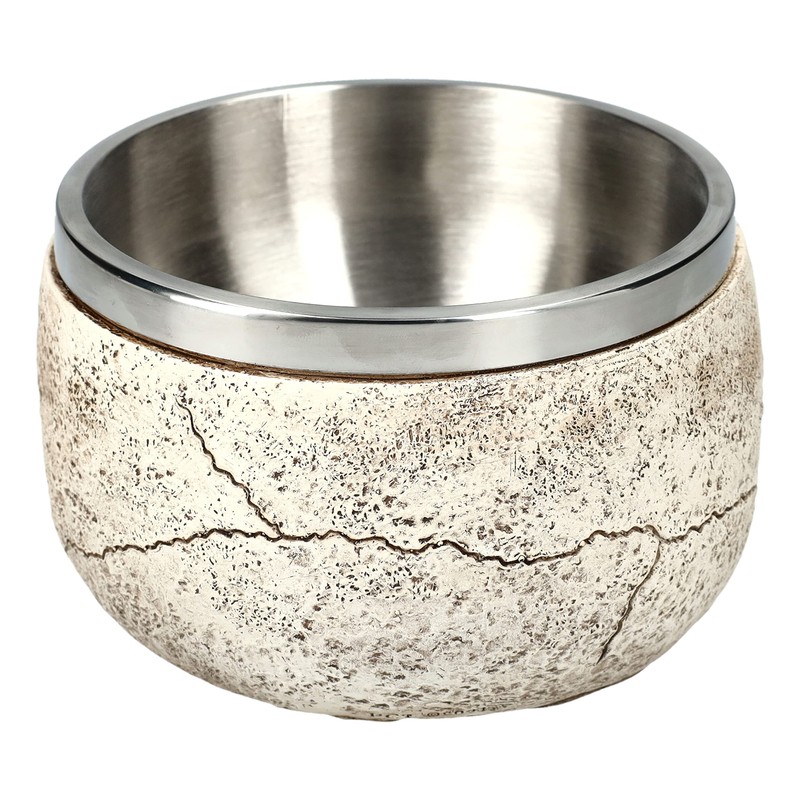 Pacific Giftware Skull Bowl with Stainless Steel Insert 350 ml