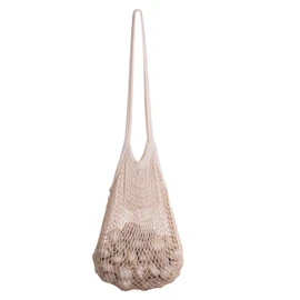 Cotton Mesh Onion Storage Bags - 100% Cotton, Reusable, and Washable Mesh Bags for Storing Potatoes, Onions, Garlic, and Other Root Vegetables - Foldable, Lightweight, and Airy Bags (2 Bags)